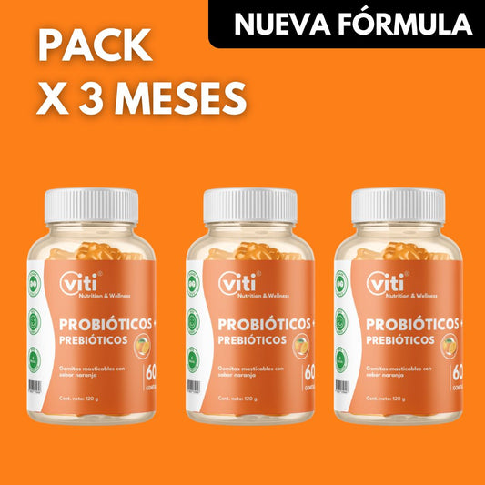 GOMITAS PROBIÓTICOS (PACK 3 MESES)