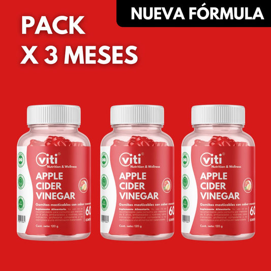 GOMITAS CON VINAGRE DE MANZANA (3 MESES)