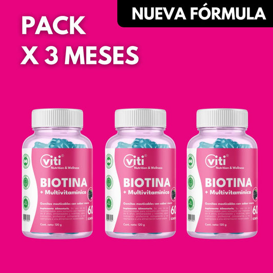GOMITAS CON BIOTINA (PACK 3 MESES)