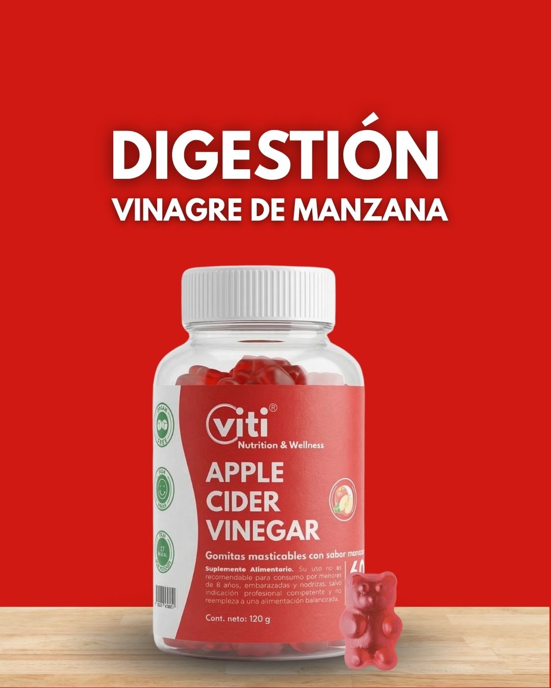 GOMITAS CON VINAGRE DE MANZANA