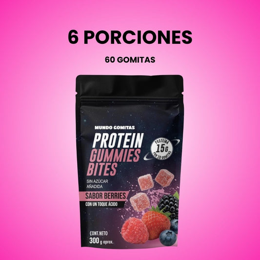Preventa: Gomitas con Proteína Sabor Berries - Bolsa 6 porciones (envíos desde 28 de agosto)
