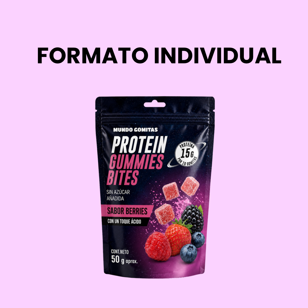 Gomitas con Proteína sabor Berries (individual 10 gomitas)