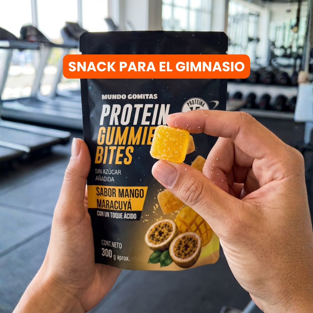 Gomitas con Proteína sabor Mango Maracuyá (individual 10 gomitas)